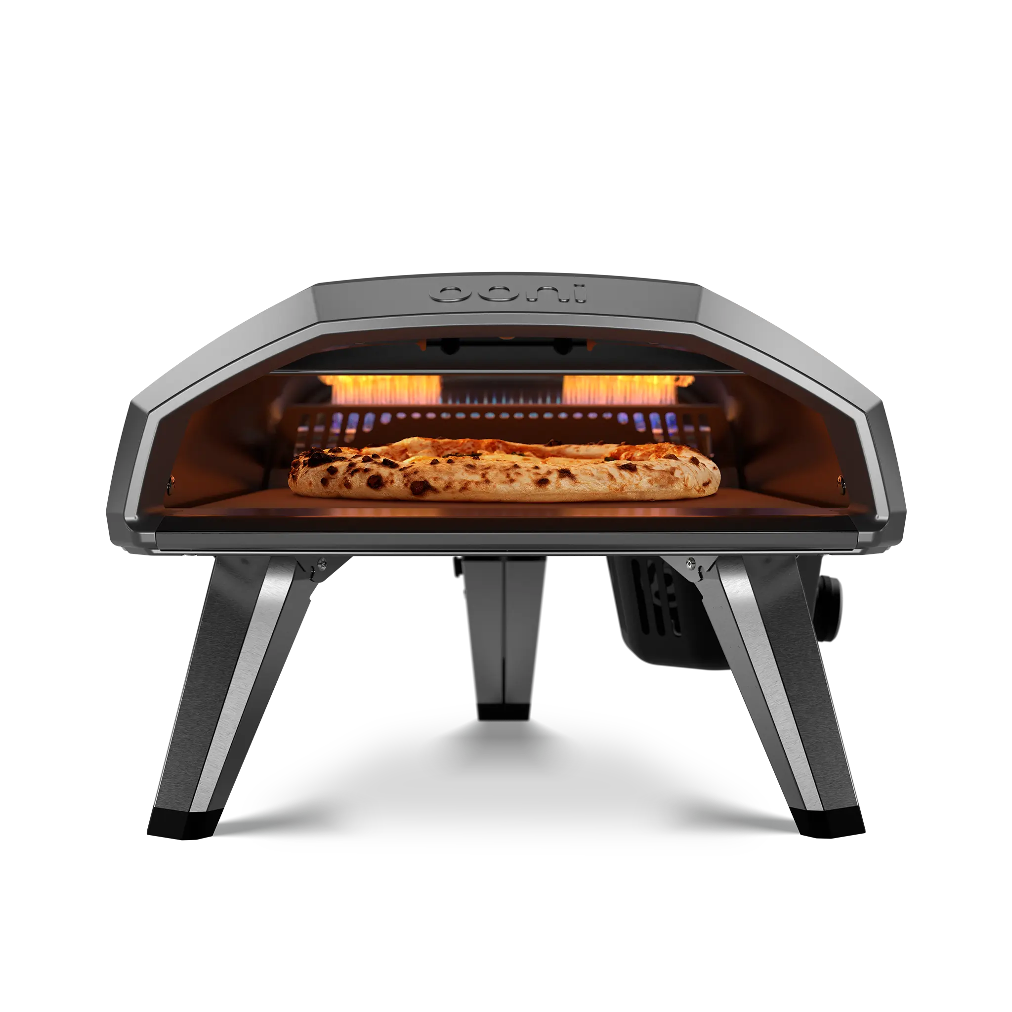 Ooni Koda 2 Pro Gas Powered Pizza Oven front view with pizza #variant-2