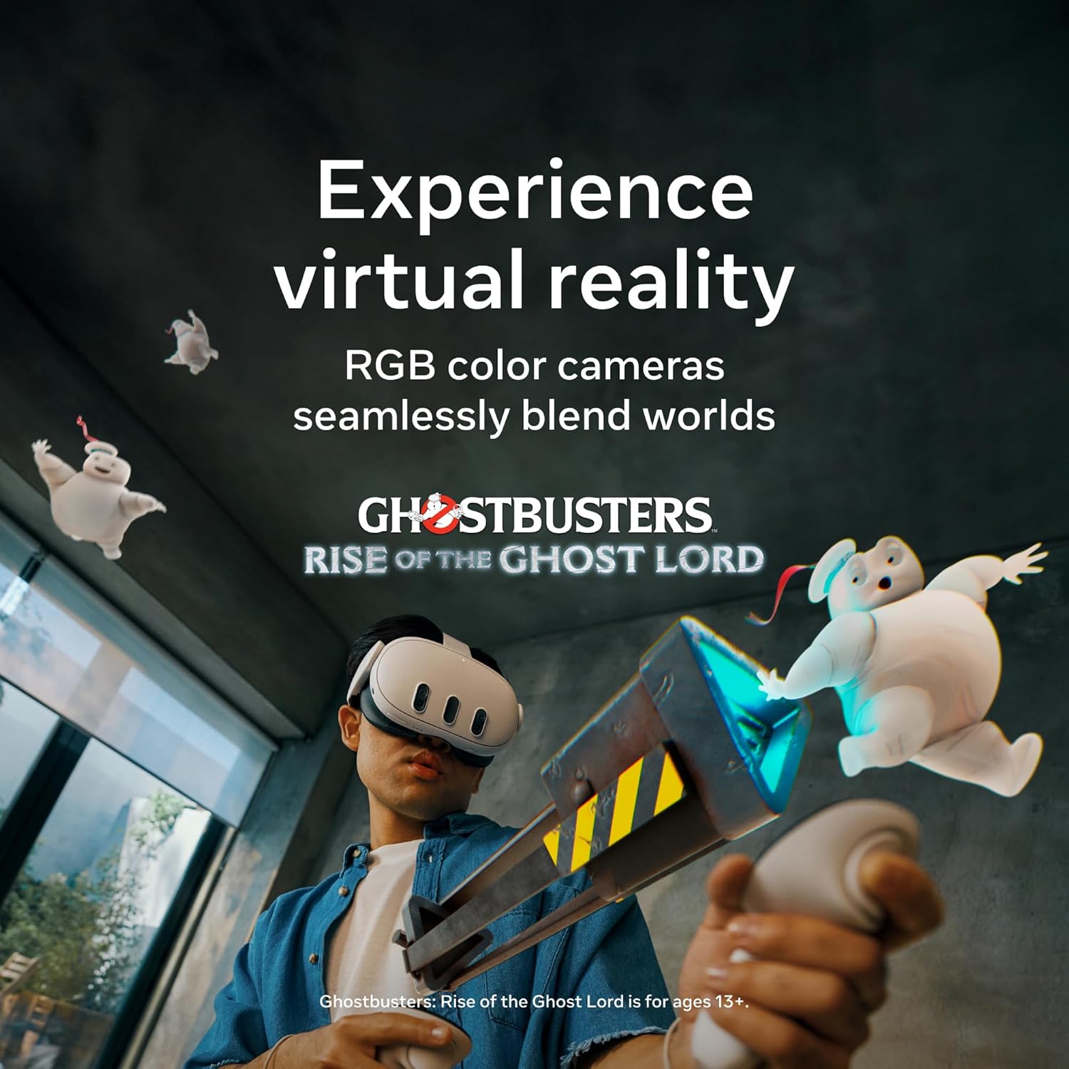 VR Headset — Thirty Percent Sharper Resolution — 2X Graphical Processing Power — Virtual Reality Without Wires — Access to 40+ Games with a 3-Month Trial of Meta Horizon+ Included