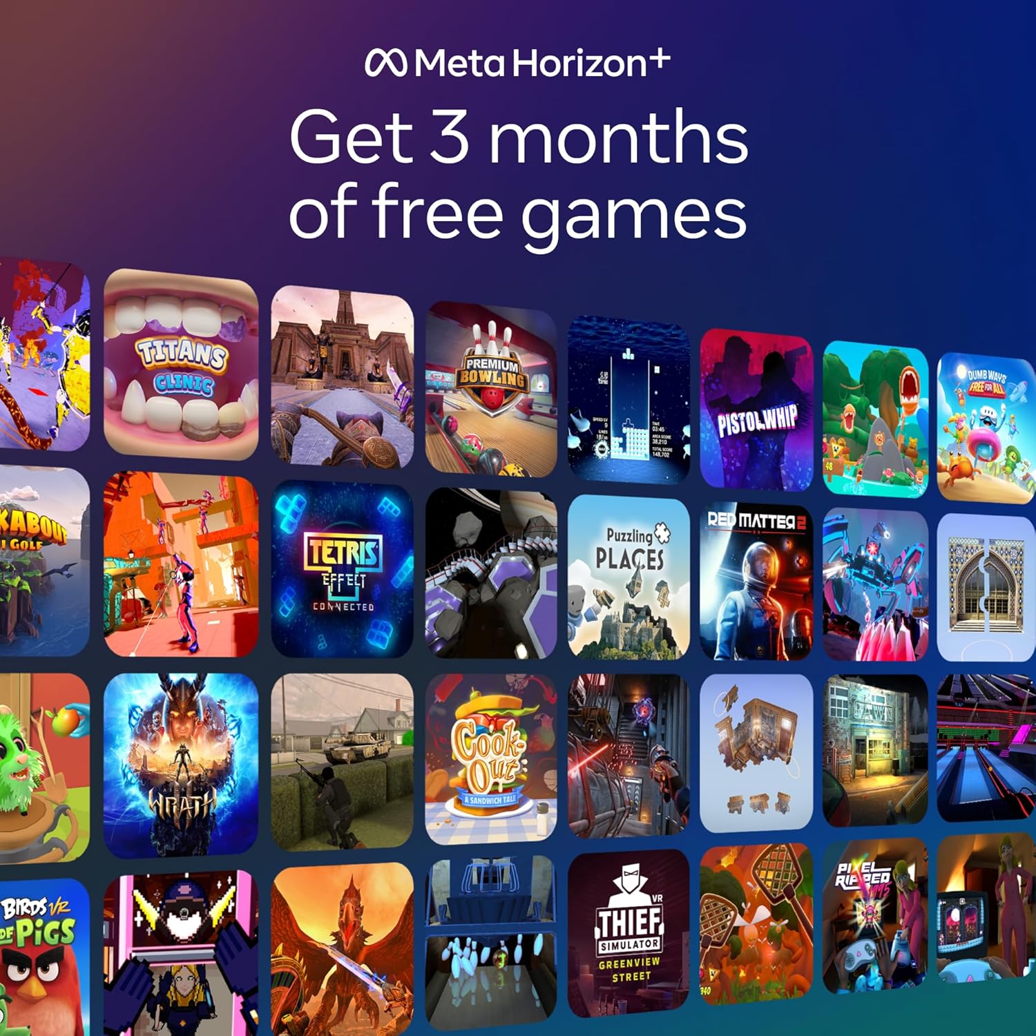 VR Headset — Thirty Percent Sharper Resolution — 2X Graphical Processing Power — Virtual Reality Without Wires — Access to 40+ Games with a 3-Month Trial of Meta Horizon+ Included