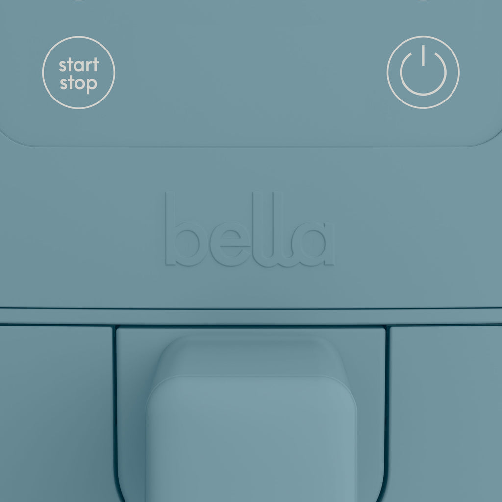 bella 4 Qt Slim Digital Air Fryer with EverGood™ Ceramic Nonstick Coating, 6 Preset Cooking Options, Blossom