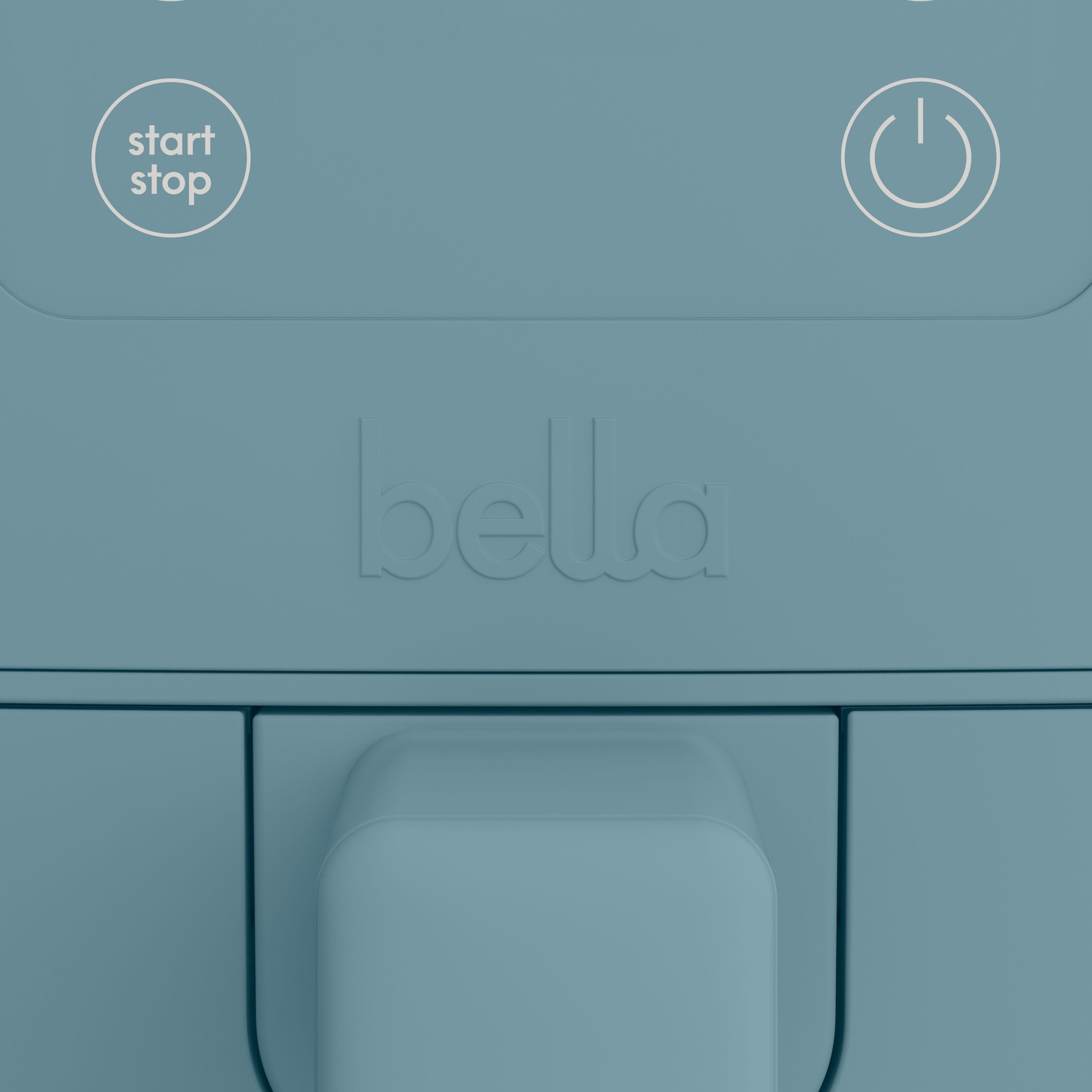 bella 4 Qt Slim Digital Air Fryer with EverGood™ Ceramic Nonstick Coating, 6 Preset Cooking Options, Blossom
