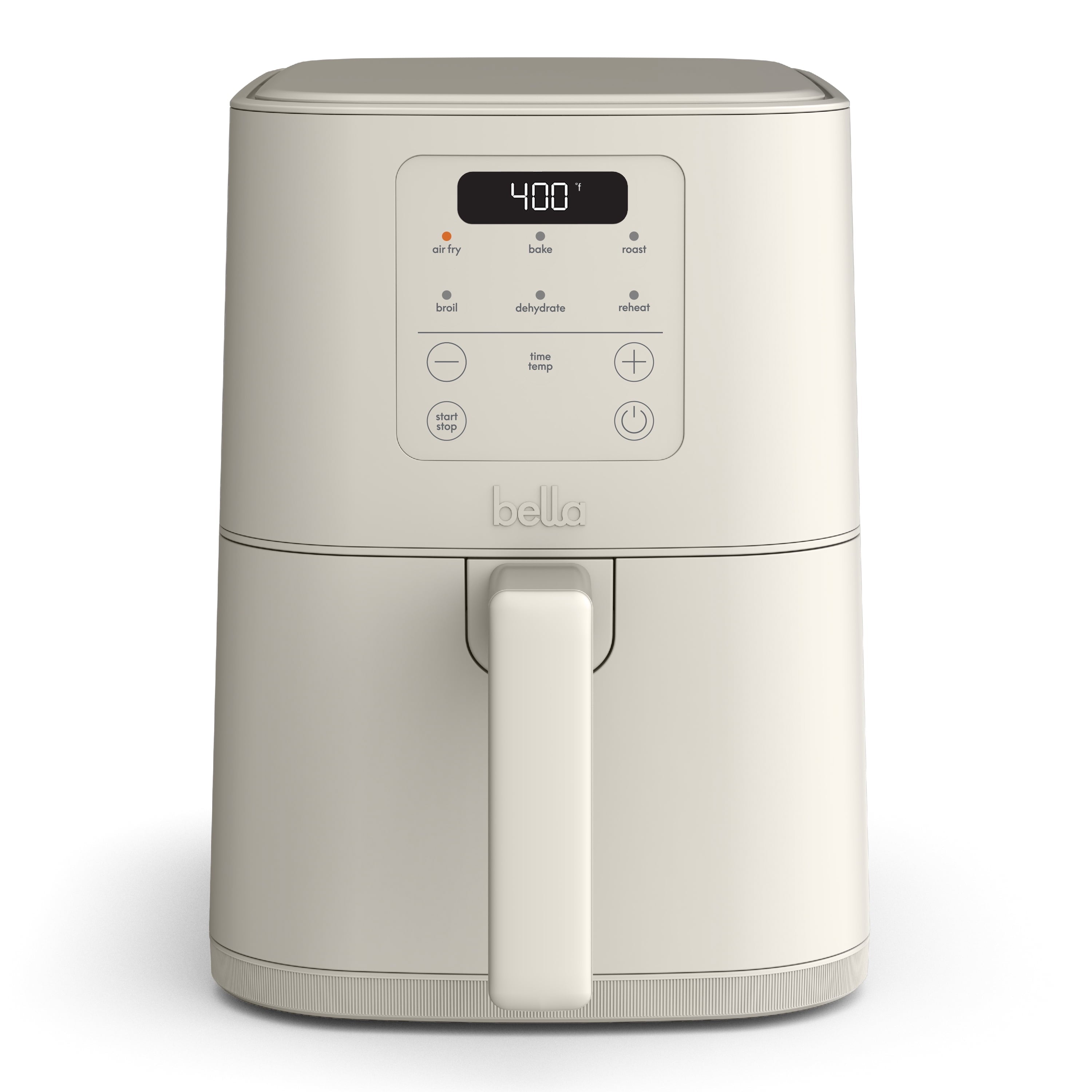 bella 4 Qt Slim Digital Air Fryer with EverGood™ Ceramic Nonstick Coating, 6 Preset Cooking Options, Blossom