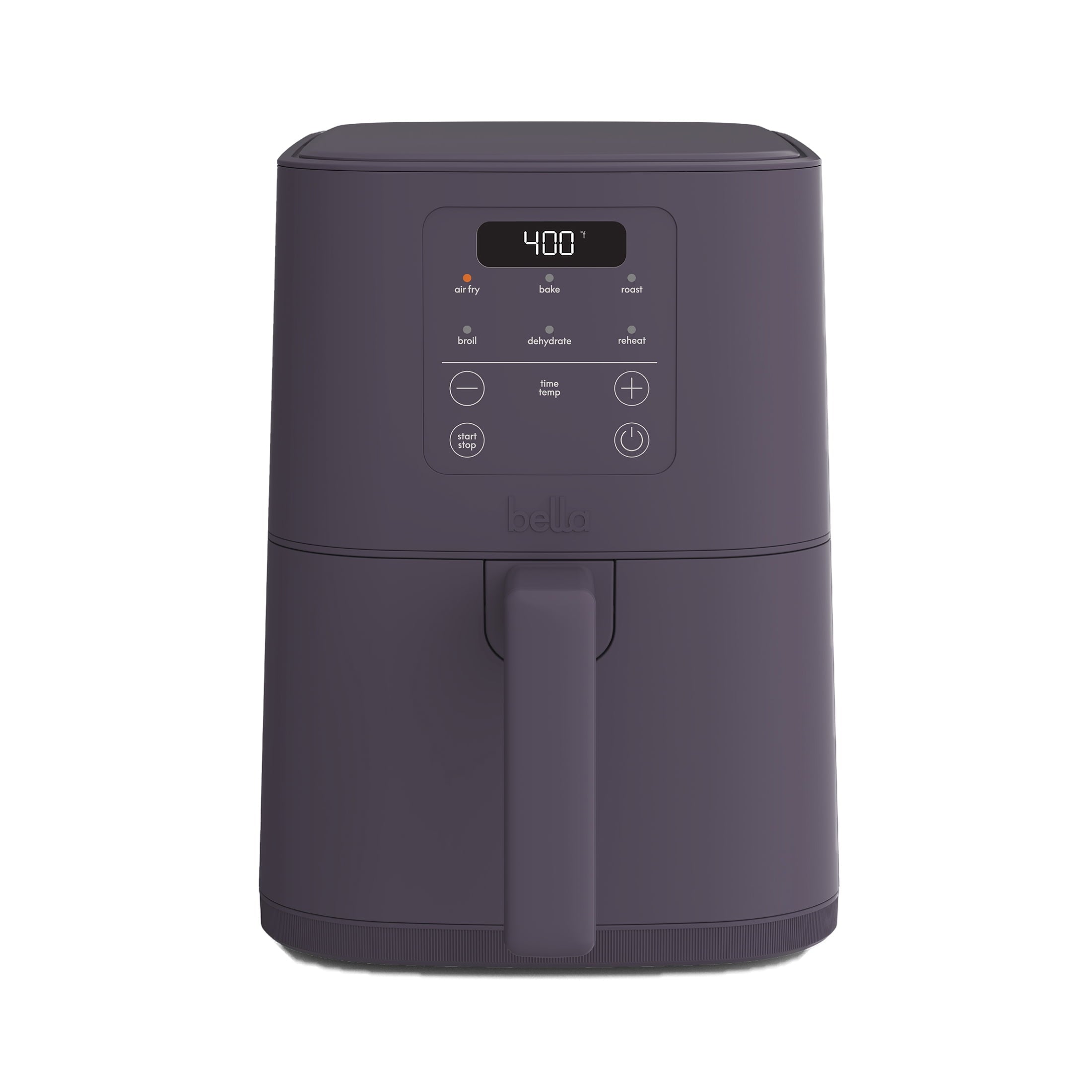 bella 4 Qt Slim Digital Air Fryer with EverGood™ Ceramic Nonstick Coating, 6 Preset Cooking Options, Blossom