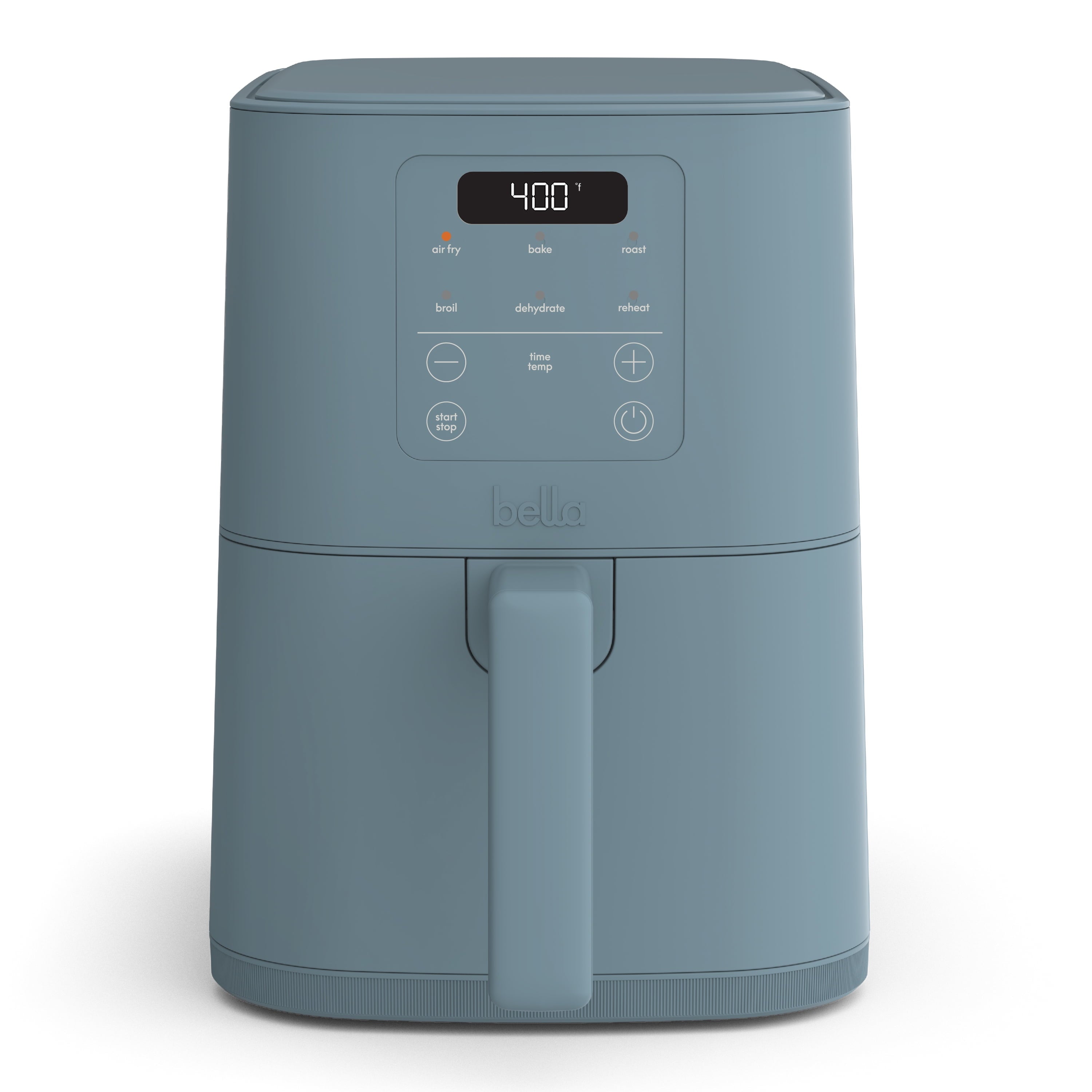 bella 4 Qt Slim Digital Air Fryer with EverGood™ Ceramic Nonstick Coating, 6 Preset Cooking Options, Blossom