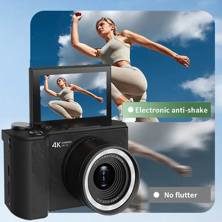 Digital Camera for Photography, Y2K Foldable Screen Portable Vlogging Camera with 32GB SD Card, Wrist Strap, Self Timer, Smooth Video vlogging Camera, Ideal Gift for Girls, Boys Teenagers, and Beginners, Birthday Christmas Valentine's Day Gift