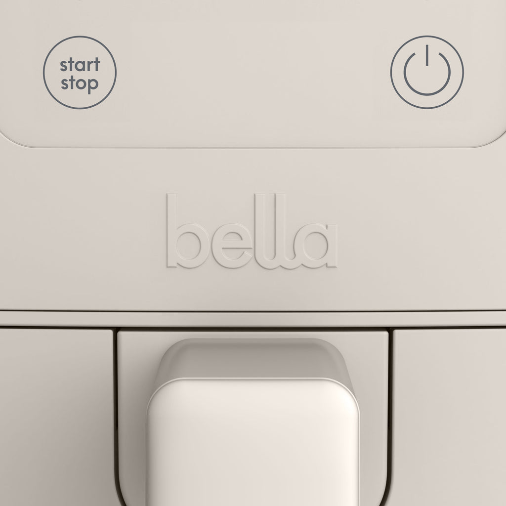 bella 4 Qt Slim Digital Air Fryer with EverGood™ Ceramic Nonstick Coating, 6 Preset Cooking Options, Blossom
